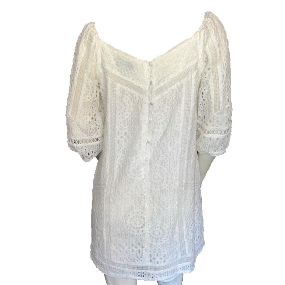 Adelyn Rae White Crocheted Fairy Boho Croquette Dress. Size Medium. - Picture 6 of 9